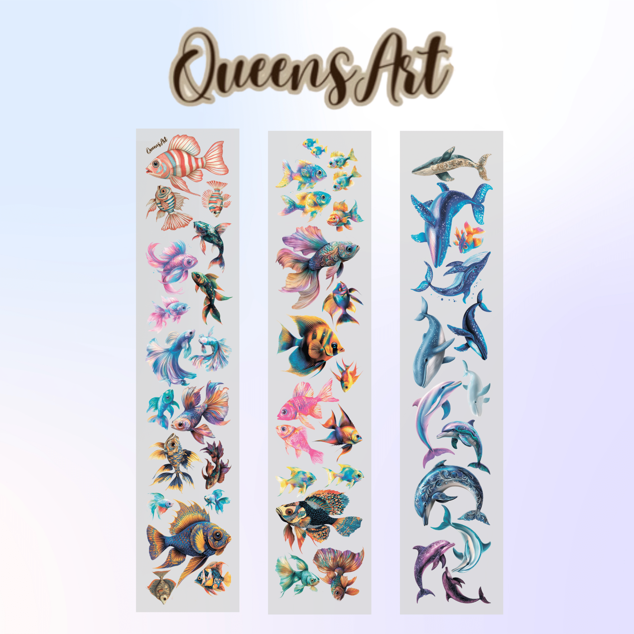 Queens Art Fish PET tape 8cm x 1.25m - ViktaShop