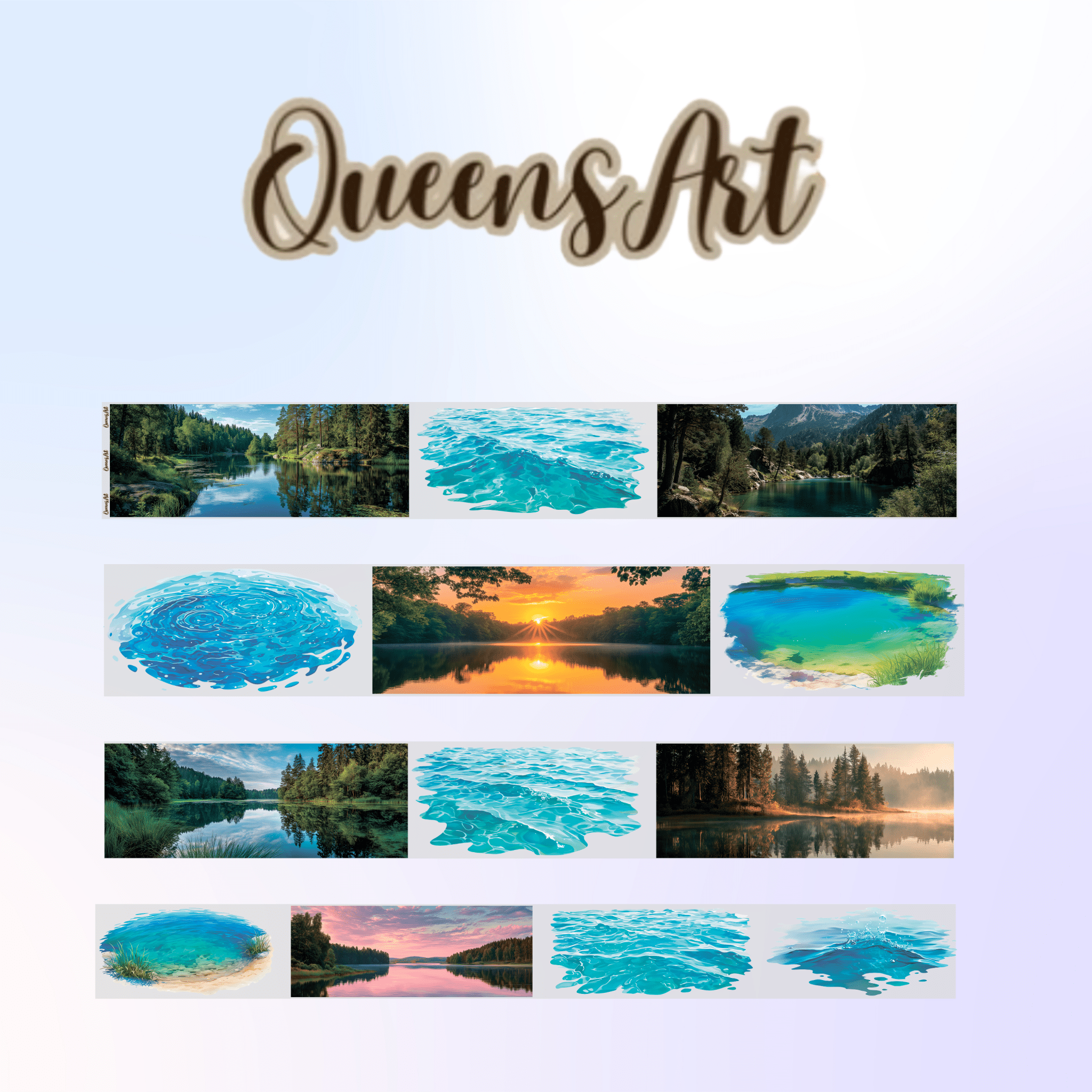 Queens Art Lake PET tape 8cm x 1,25m - ViktaShop