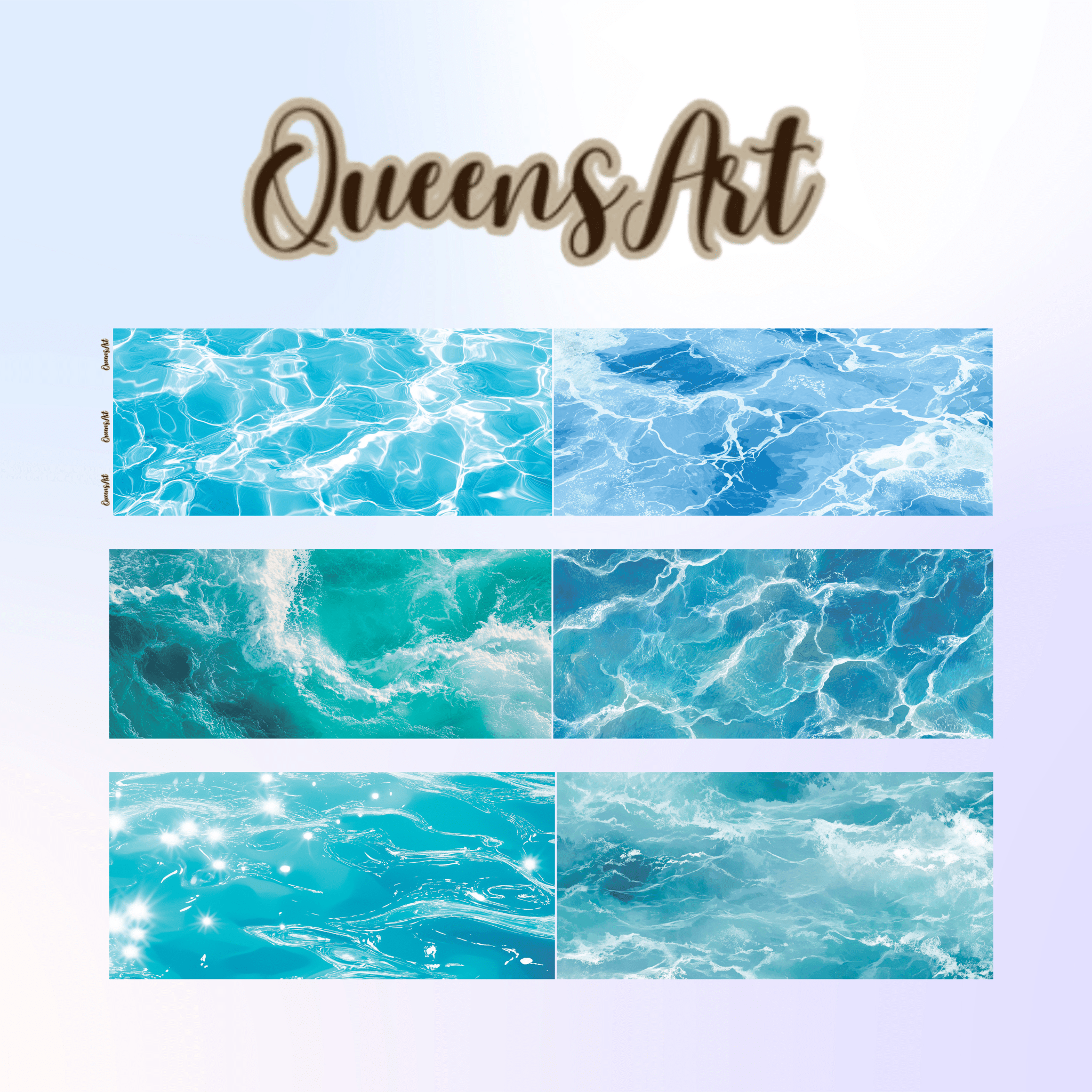 Queens Art Water PET tape 9cm x 1,25m - ViktaShop