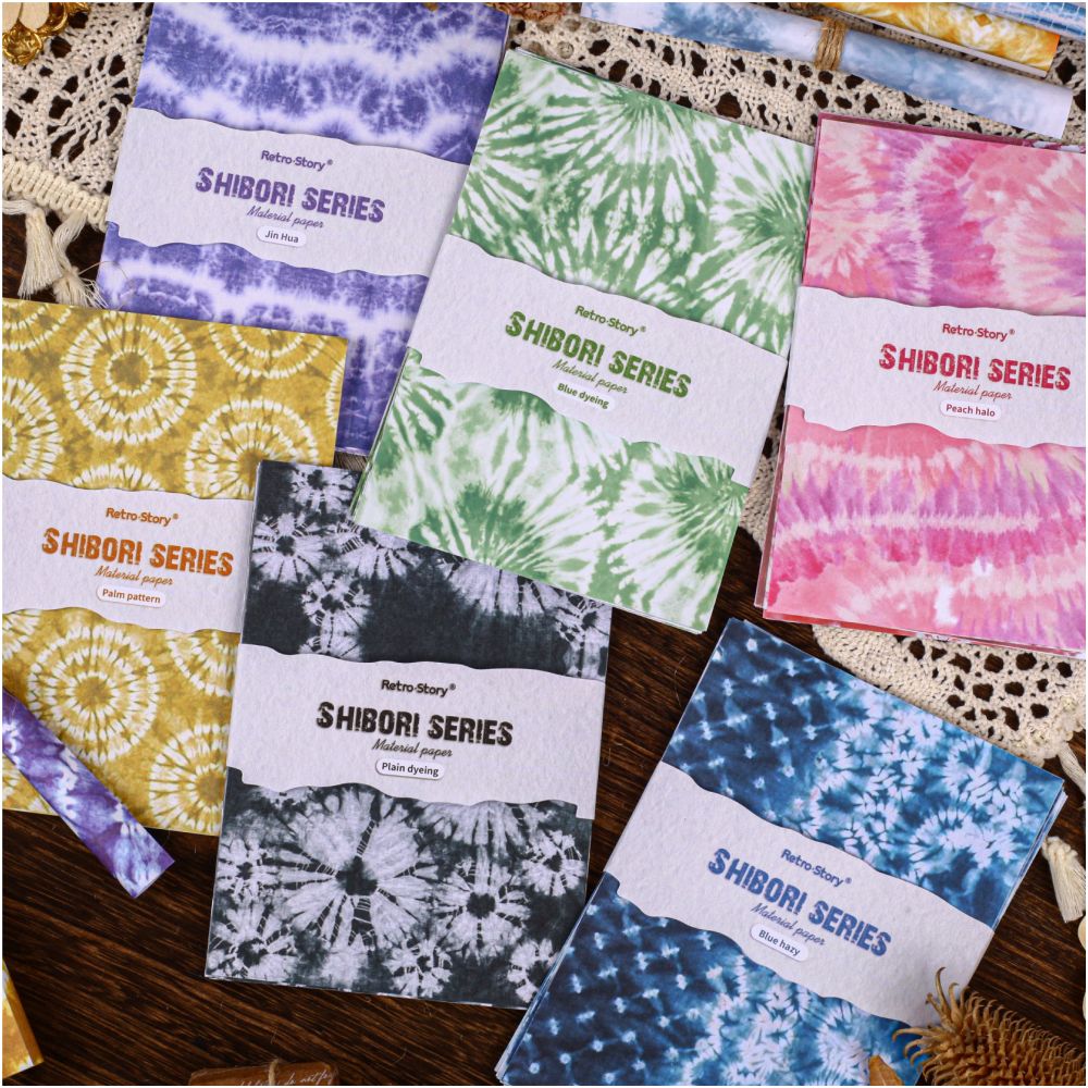 Retro Series Journaling Material Paper 32 sheets 6 designs - ViktaShop