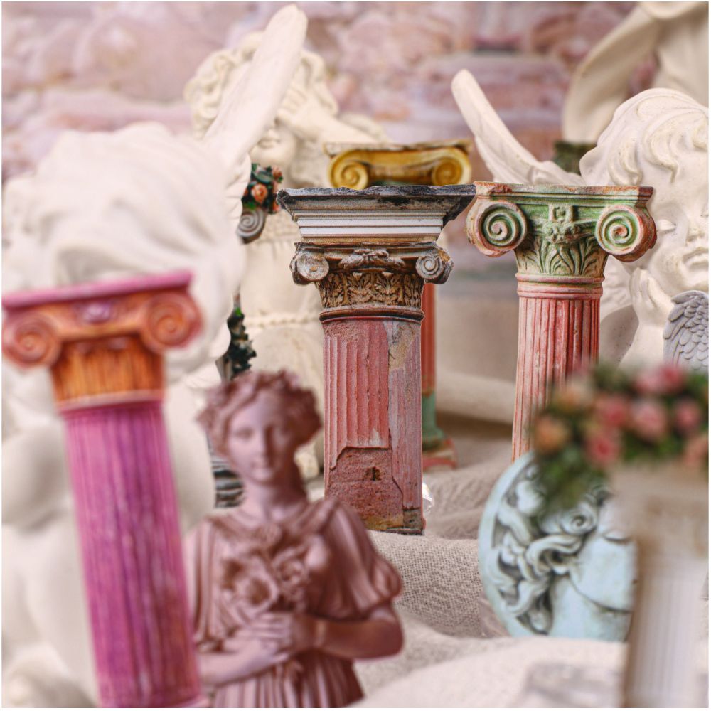 Roman Column Series Vintage Paper Stickers 10 Sheets 6 Designs - ViktaShop