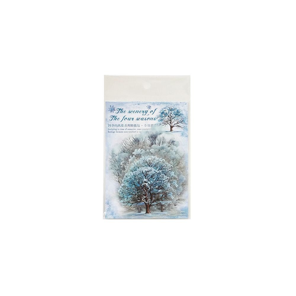 Seasonal Landscapes Series Forest Trees PET Stickers 20 sheets 6 Styles - ViktaShop