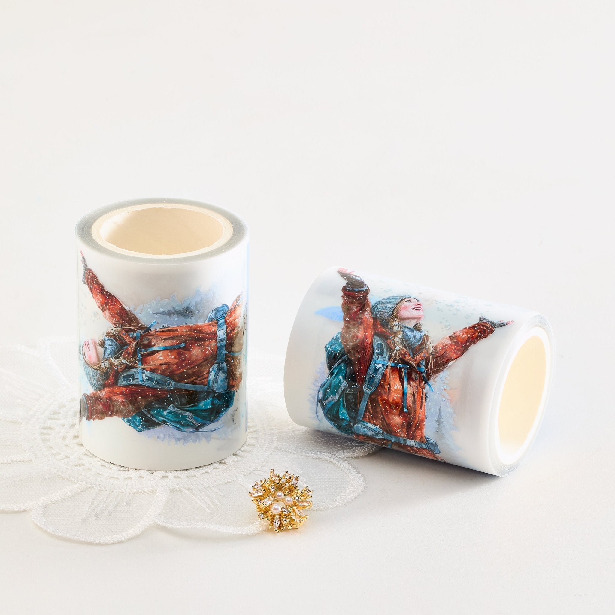 Shiimmer Snowfield PET Tape 6cm x 1m - ViktaShop