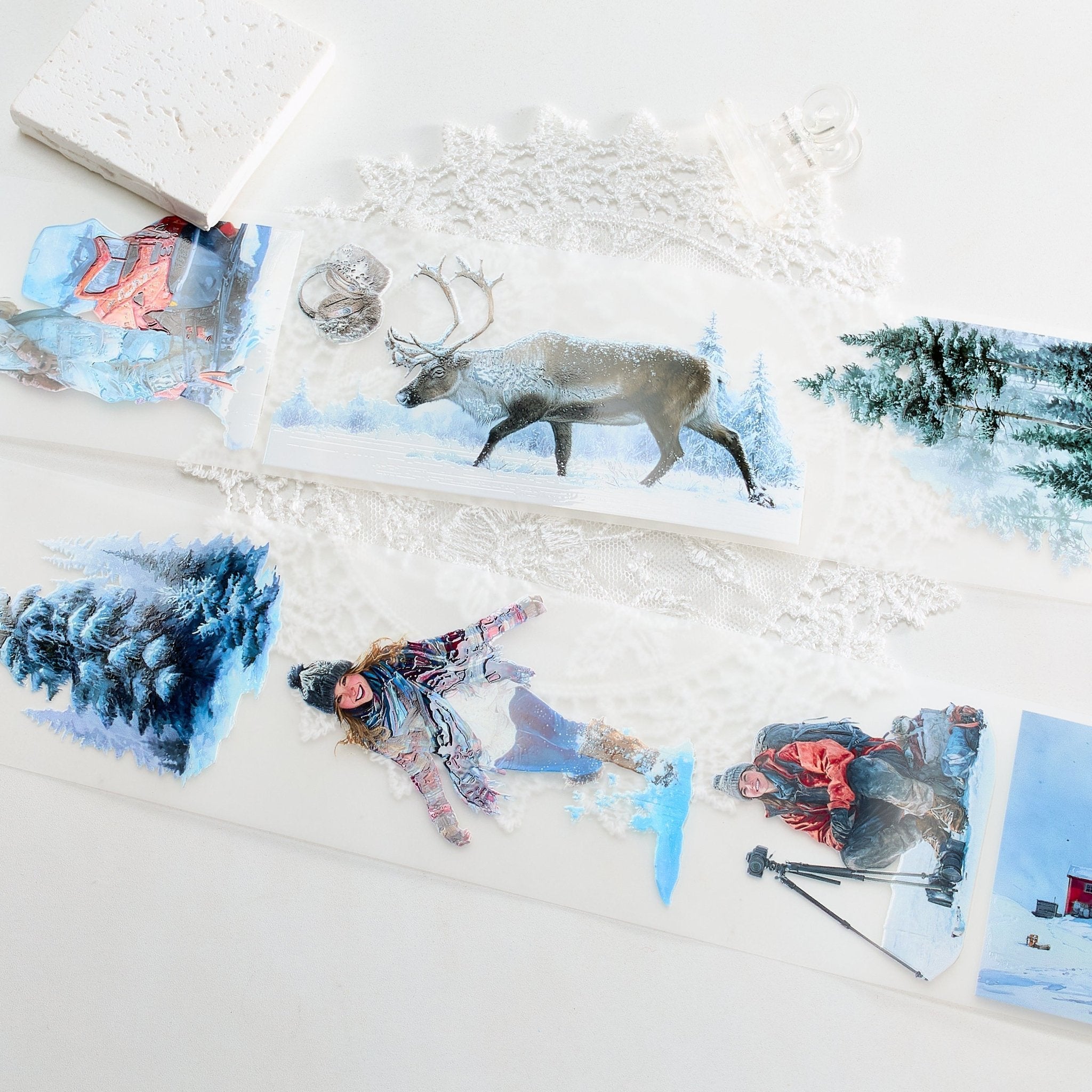 Shiimmer Snowfield PET Tape 6cm x 1m - ViktaShop