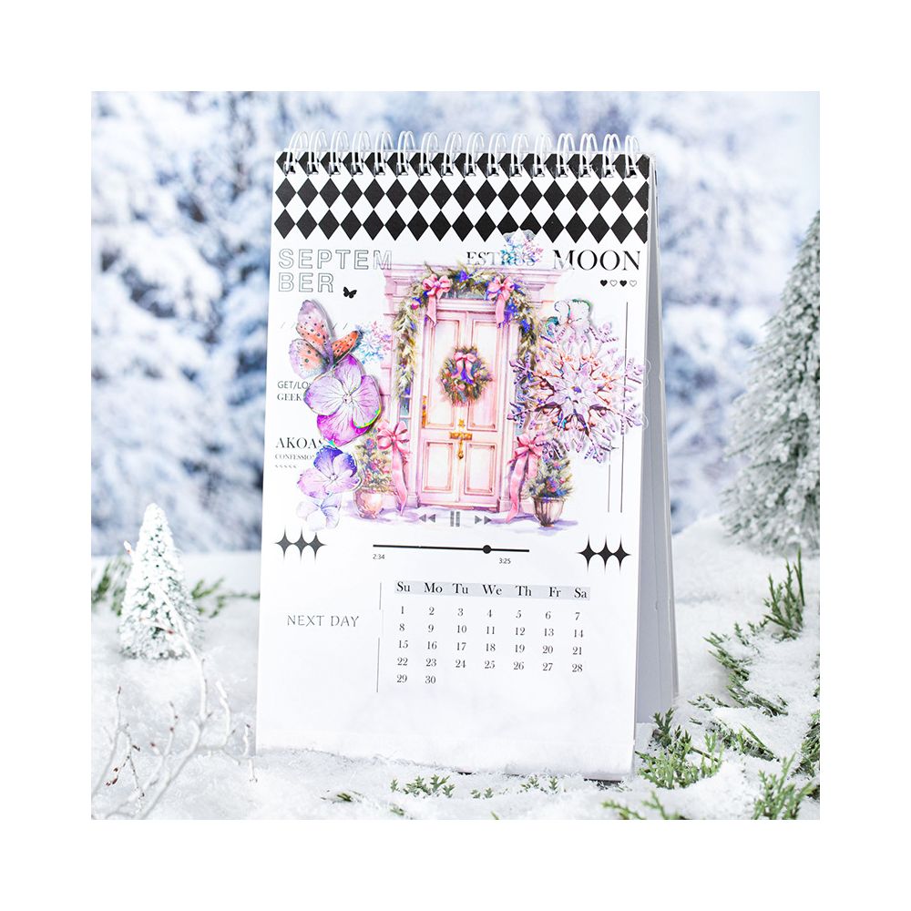 Snowfall Outside the Door Series Washi Stickers 5 Pcs 6 Styles - ViktaShop