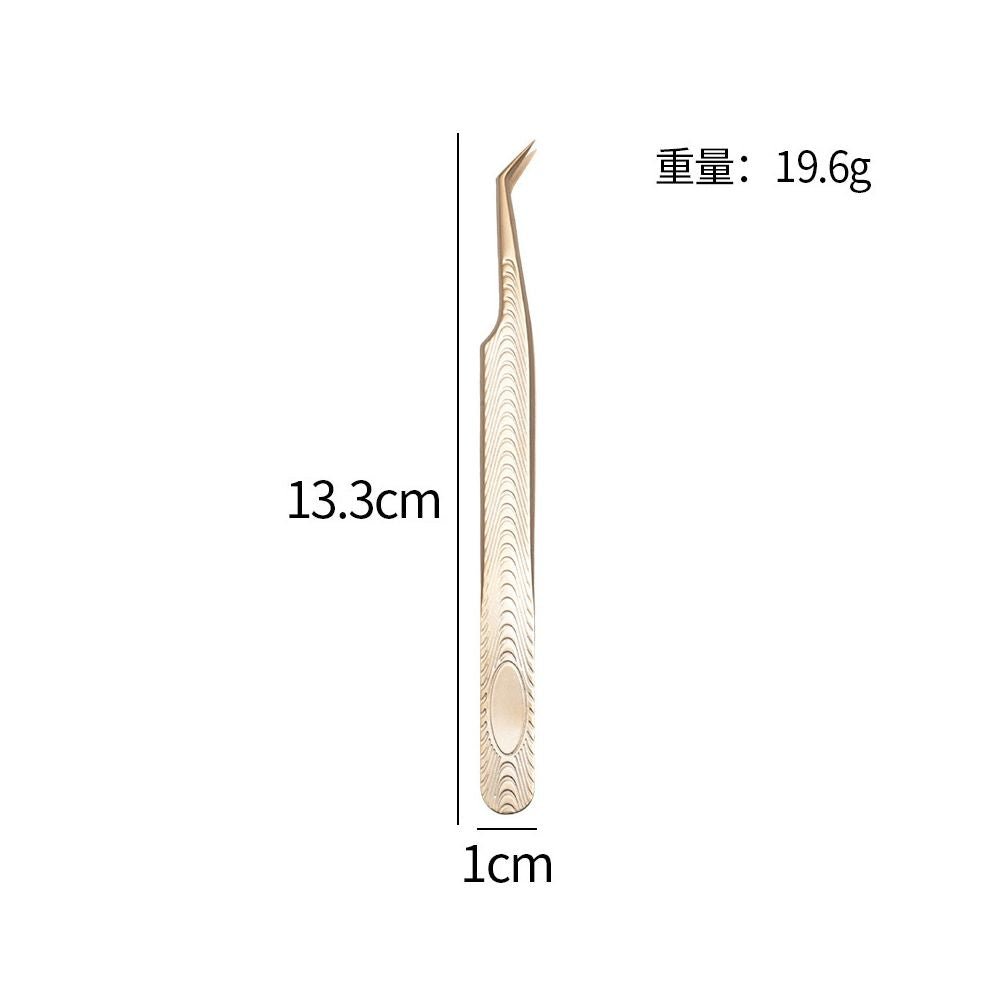 Stainless steel gold feather tweezers - ViktaShop