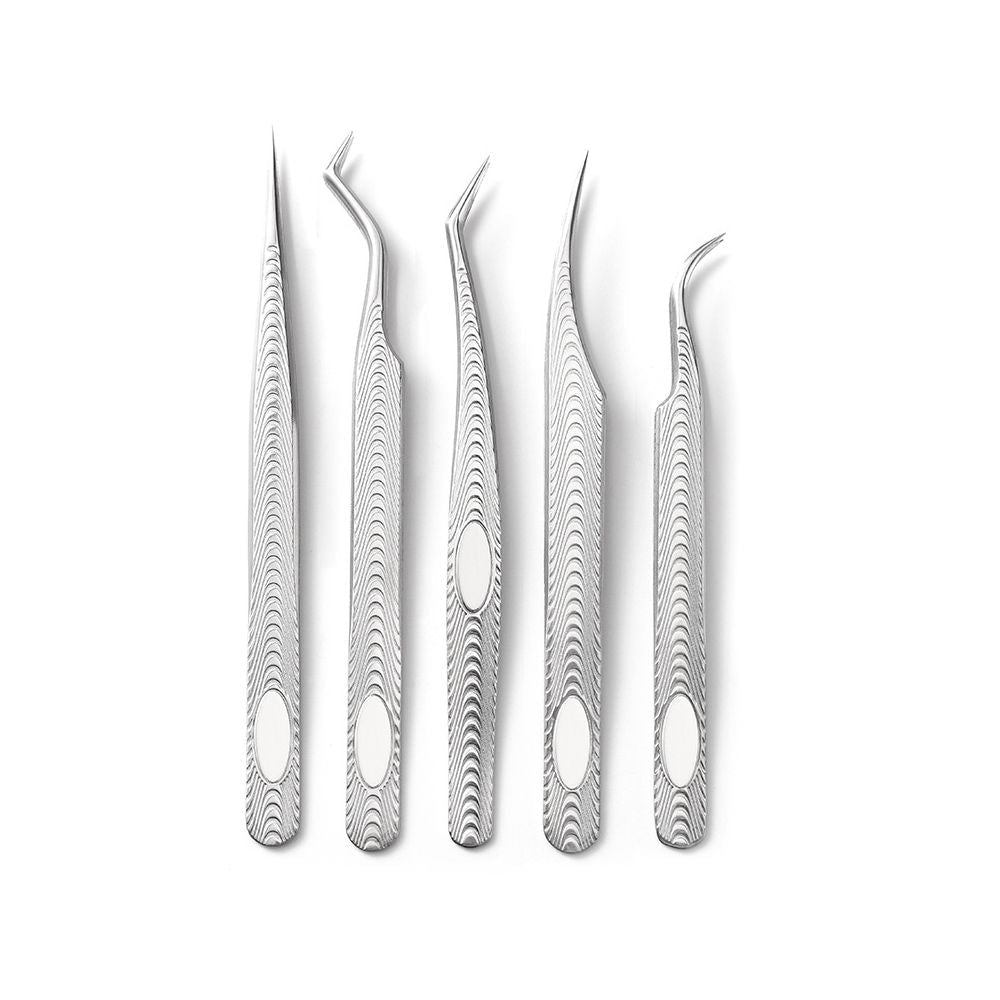 Stainless steel gold feather tweezers - ViktaShop