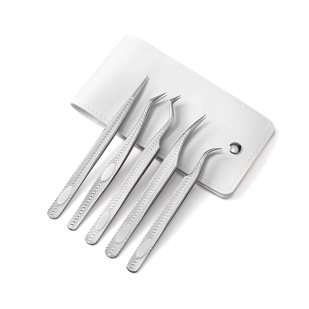 Stainless steel gold feather tweezers - ViktaShop