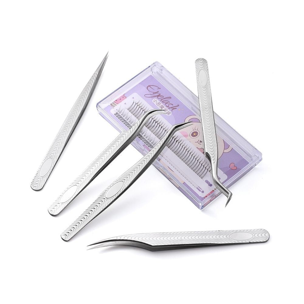 Stainless steel gold feather tweezers - ViktaShop