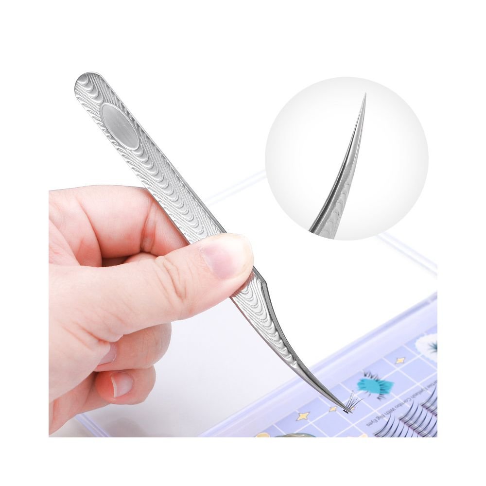 Stainless steel gold feather tweezers - ViktaShop