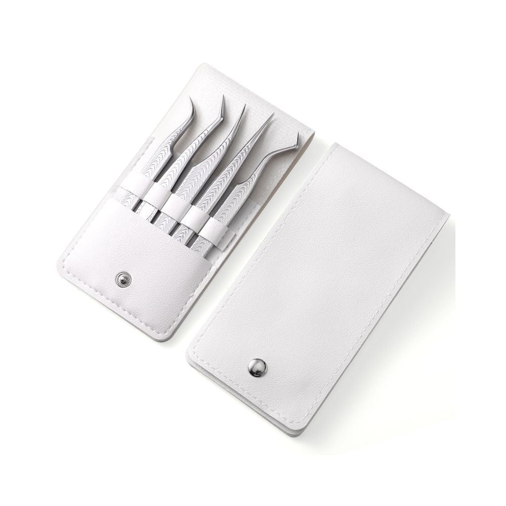 Stainless steel gold feather tweezers - ViktaShop