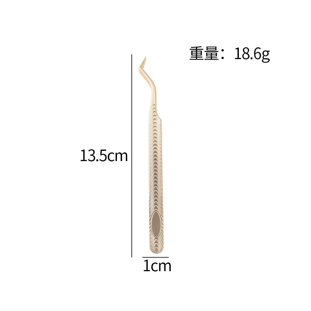 Stainless steel gold feather tweezers - ViktaShop