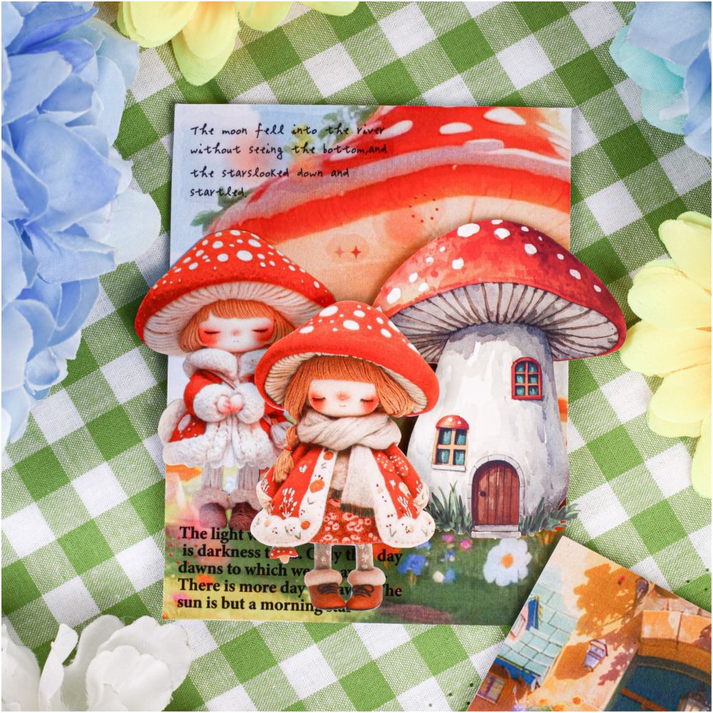 Sugar Velvet Series Doll PET Stickers 20 sheets 6 Styles - ViktaShop