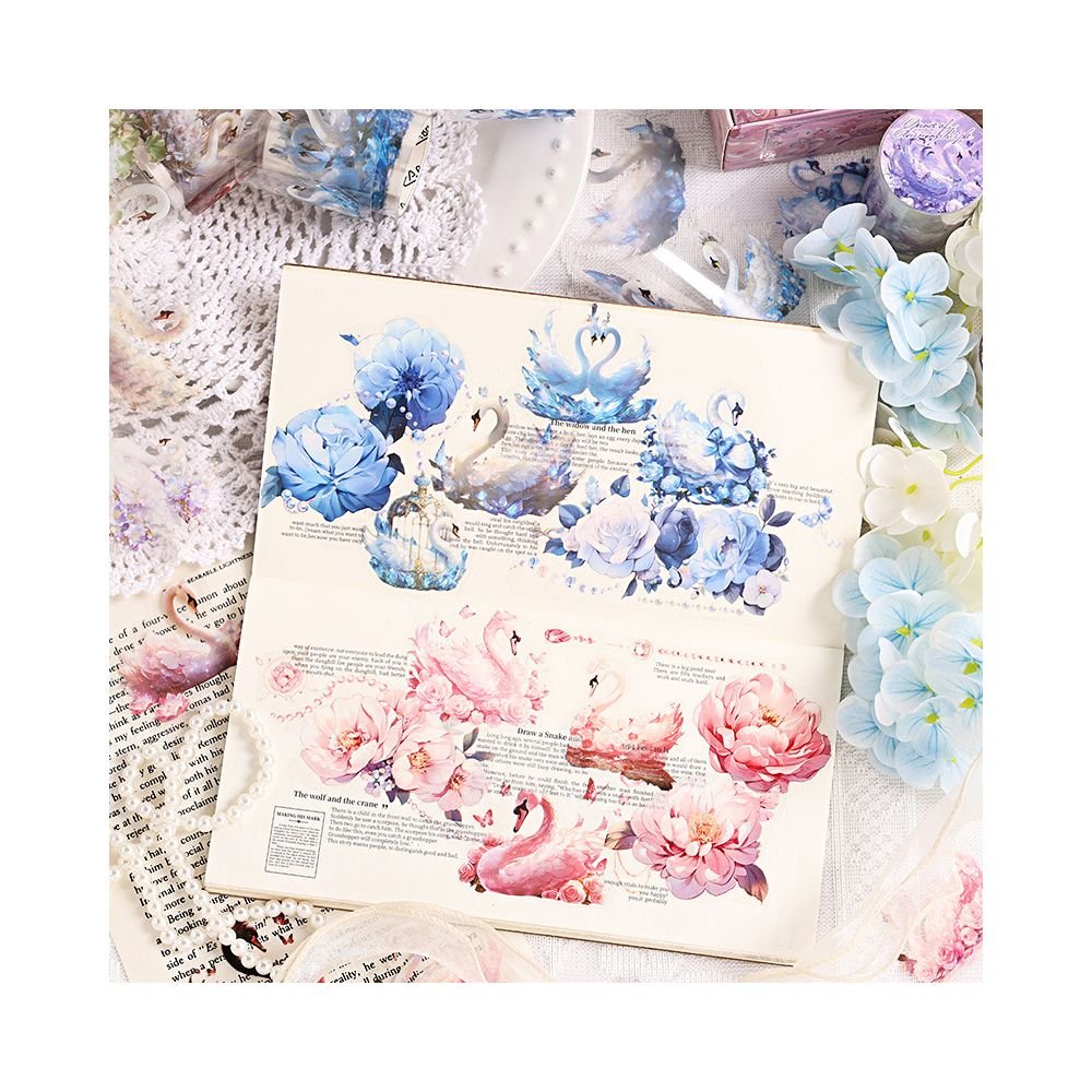 Swan series PET Tape 6 Types 5cm x 2m - ViktaShop