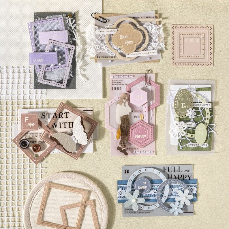 Tear Off Border Paper Stickers 10 Pcs 6 Styles - ViktaShop