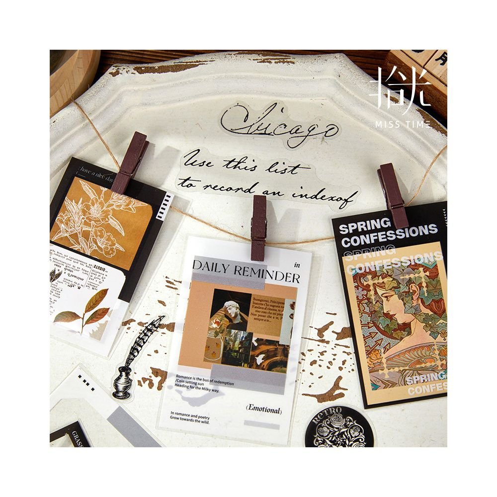 Time story series PET stickers 6 options - ViktaShop