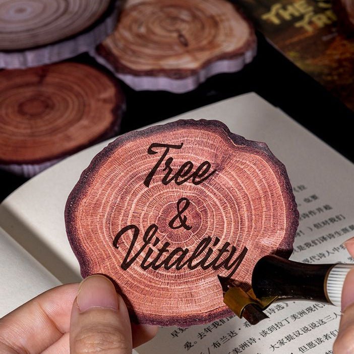 Tree Rings Series Paper Sticky Notes 4 Styles 60 pcs - ViktaShop