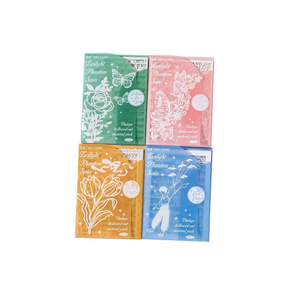 Twilight Enchantment Series Material Paper 4 Styles 19 Sheets - ViktaShop