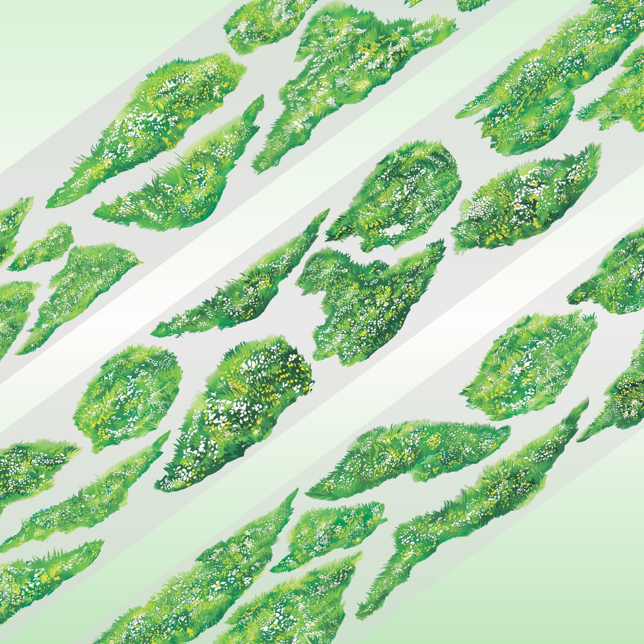 Viktashop small grass PET tape 7cm x 1m - ViktaShop