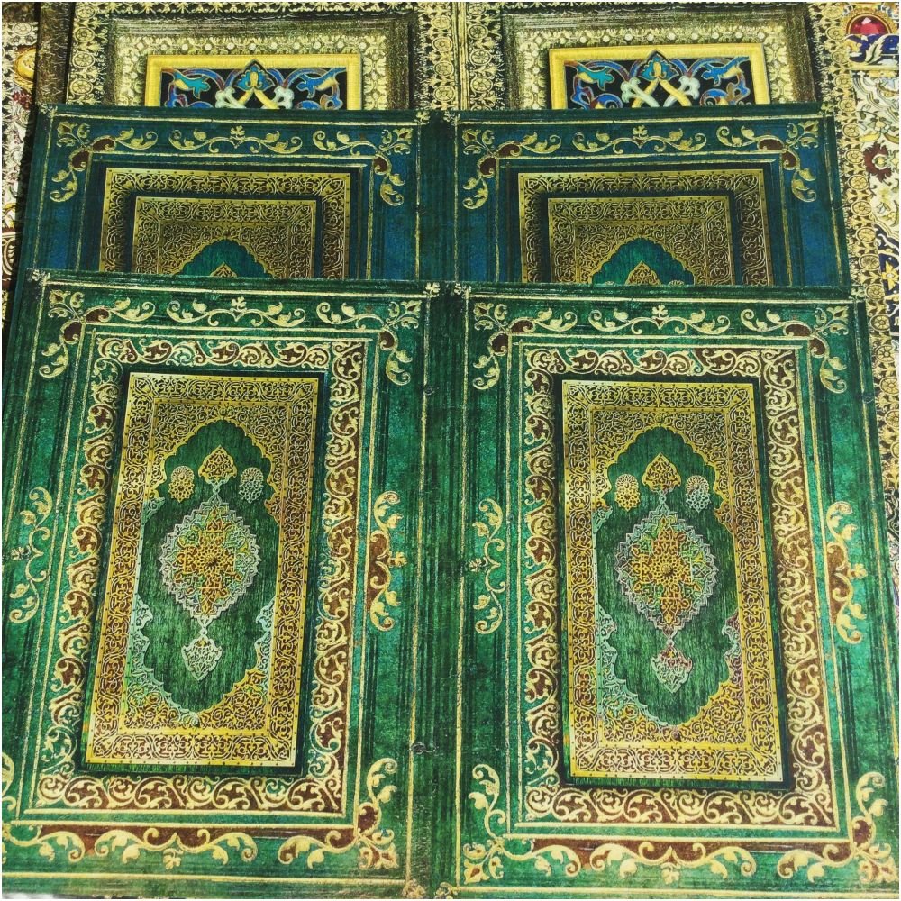 Vintage Baroque Antique Background Paper A5 12 Sheets - ViktaShop