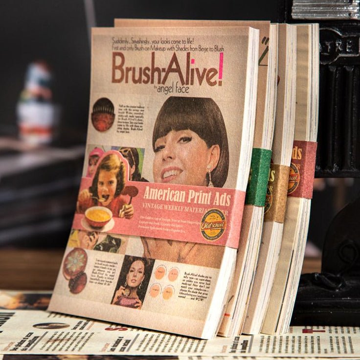 Vintage Poster Material Paper 50 Sheets 4 Designs - ViktaShop