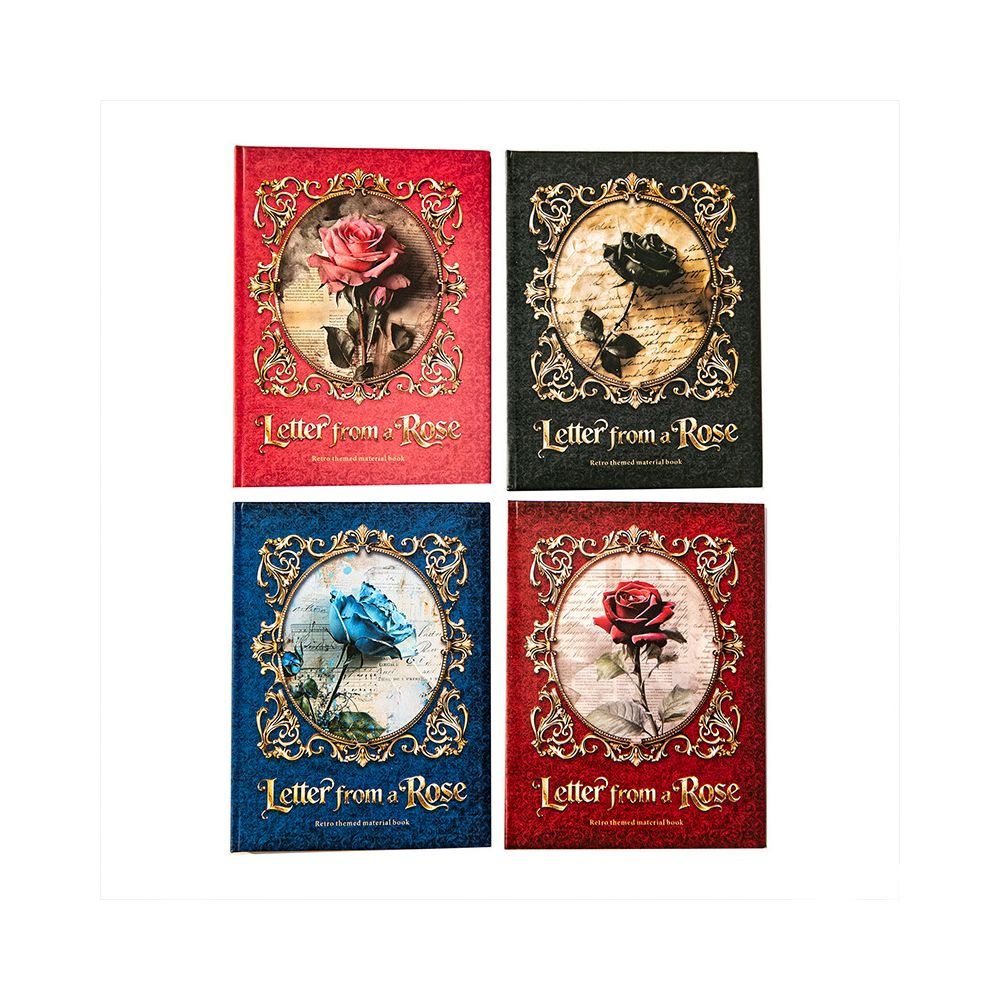 Vintage Rose Themed Material Paper 4 Styles - ViktaShop