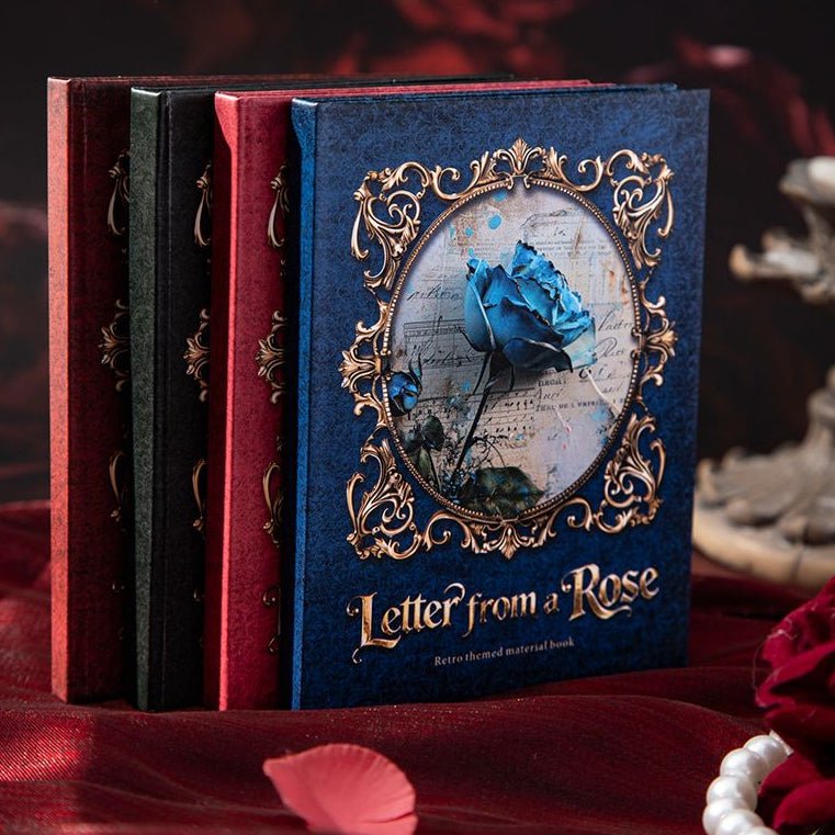 Vintage Rose Themed Material Paper 4 Styles - ViktaShop