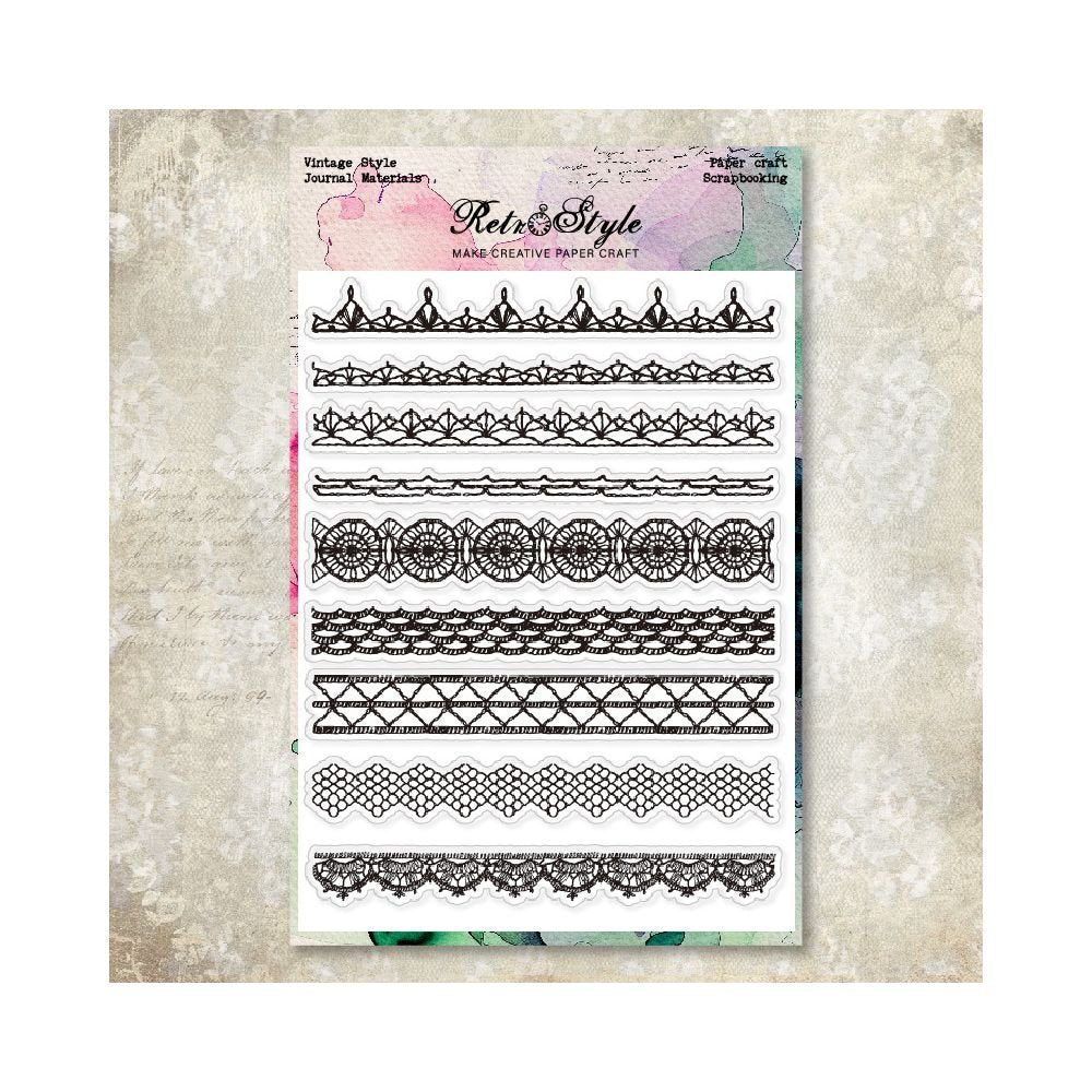 Vintage transparent silicone stamp 6 Styles - ViktaShop