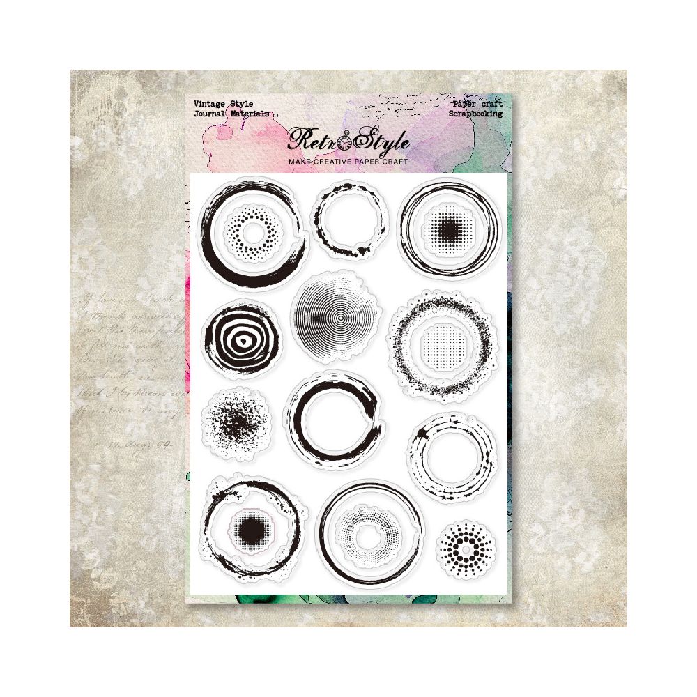 Vintage transparent silicone stamp 6 Styles - ViktaShop