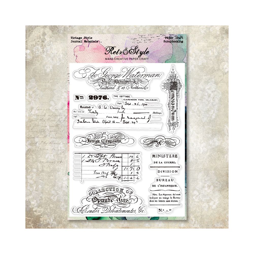 Vintage transparent silicone stamp 6 Styles - ViktaShop