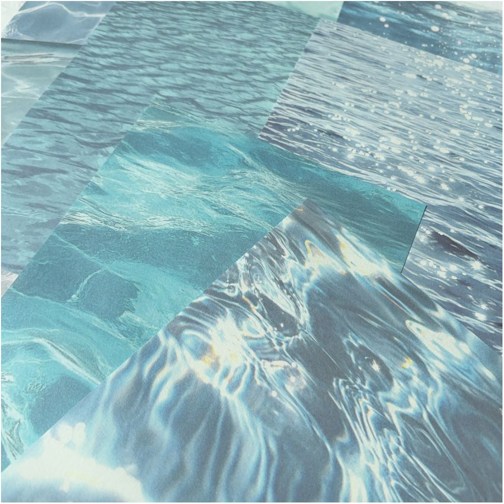 Water ripple pattern material paper 10 sheets 14cm x 21cm - ViktaShop
