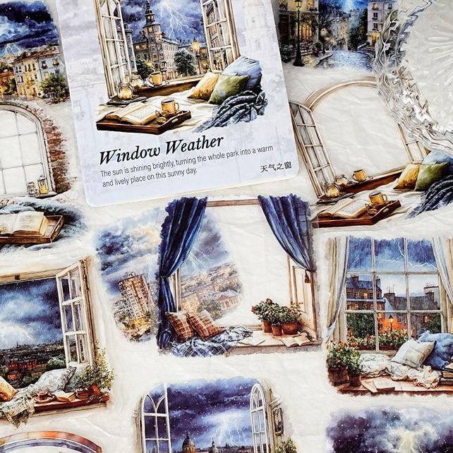 Weather Window Series PET Stickers 6 Styles 15 Pcs - ViktaShop