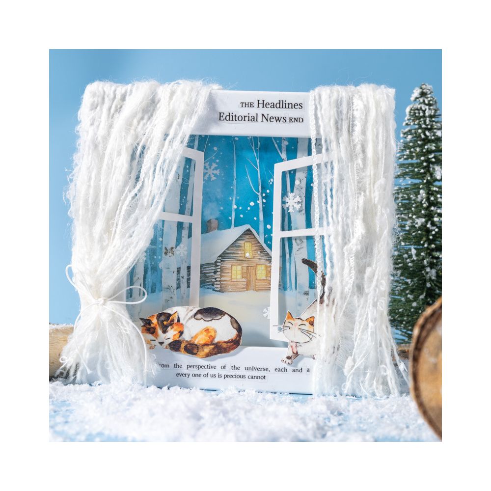 Window Snow Series 3D Sticker Pack 6 Designs 10 Sheets - ViktaShop