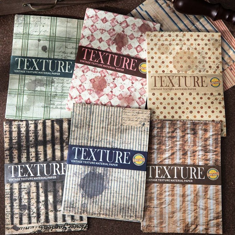 Writing Series Vintage Material Paper 6 Styles 30 Sheets - ViktaShop