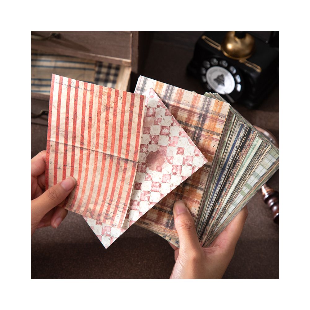 Writing Series Vintage Material Paper 6 Styles 30 Sheets - ViktaShop