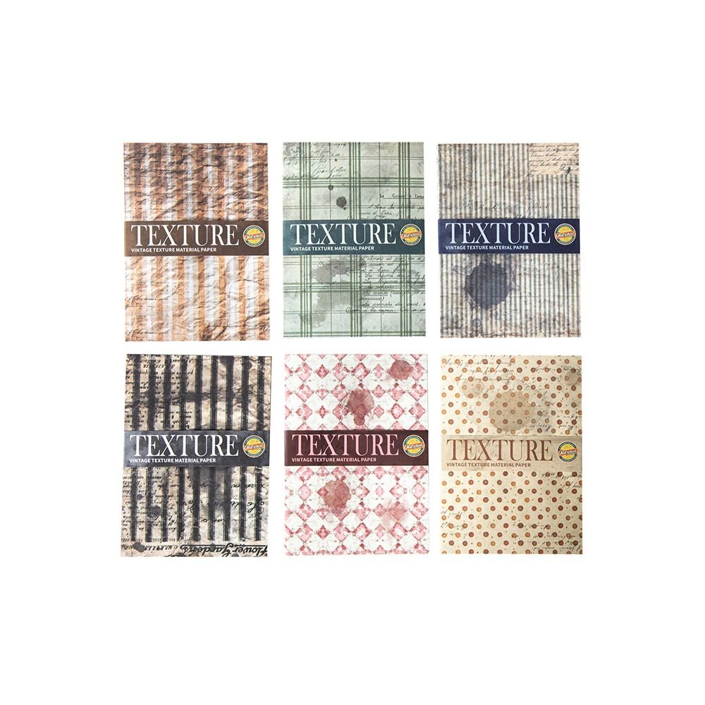 Writing Series Vintage Material Paper 6 Styles 30 Sheets - ViktaShop
